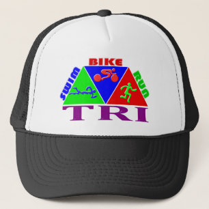 TRI design för PYRAMID för springa för Truckerkeps
