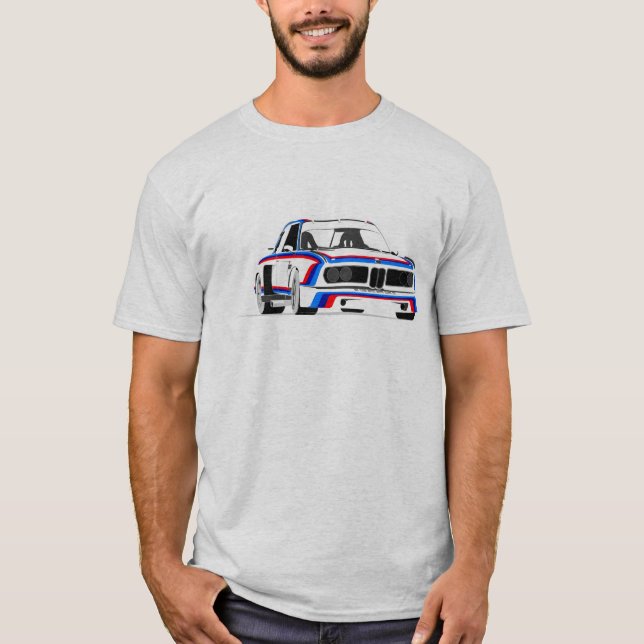 TRI färg 3,0 CSL BMW DTM T Shirt (Framsida)