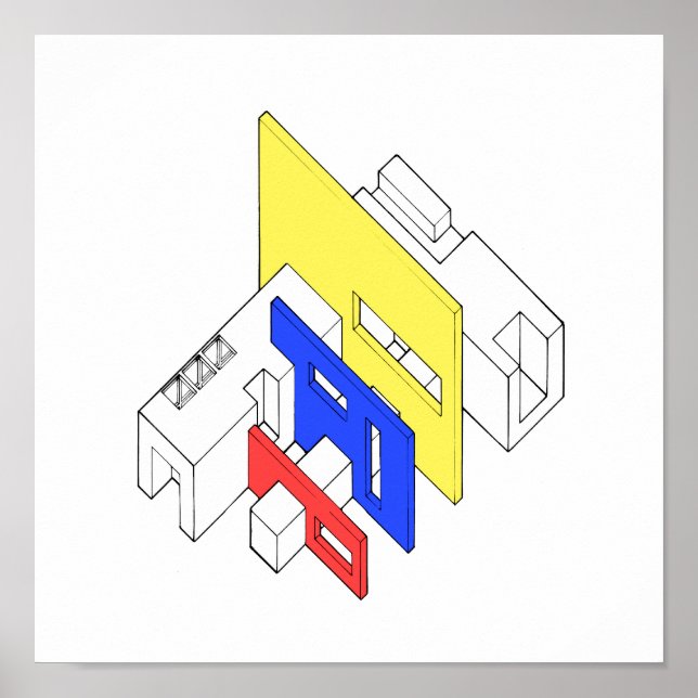 Tri Färg Archi Poster (Framsidan)
