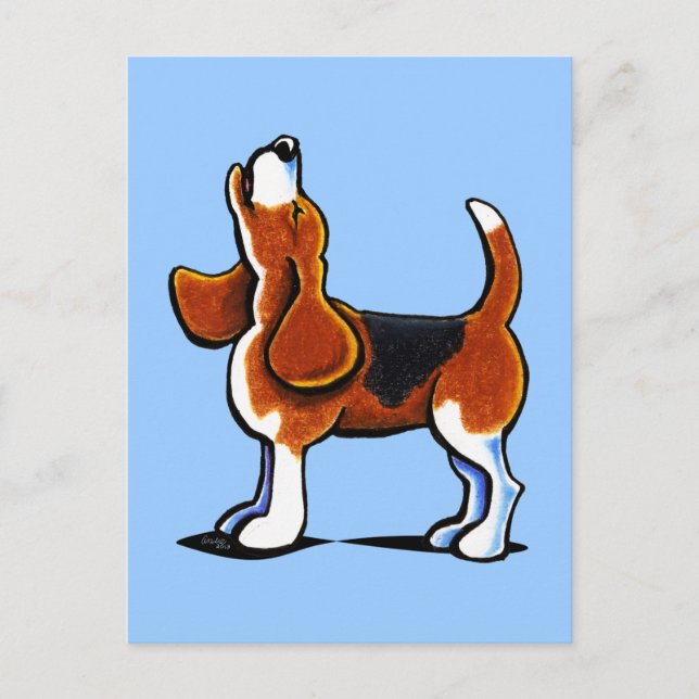 Tri-färg Beagle Bay Vykort (Framsida)