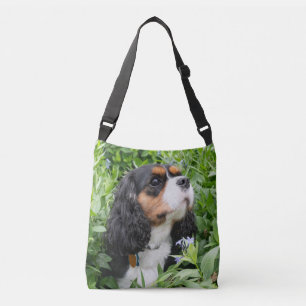 Tri Färg Cavalier Kung Charles Spain Hund Axelväska