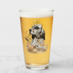 Tri Färg English Setter Art, woodcock Hunting Glaskopp