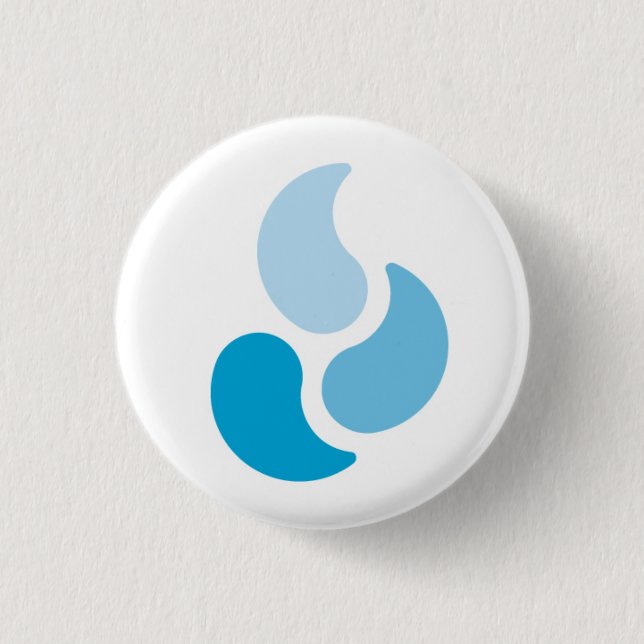 Tri-Färg flammar - rundan knäppas Knapp (Framsida)