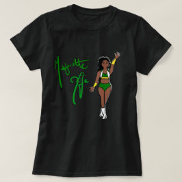 Tri Färg Grönt Twirl Girl T-Shirt