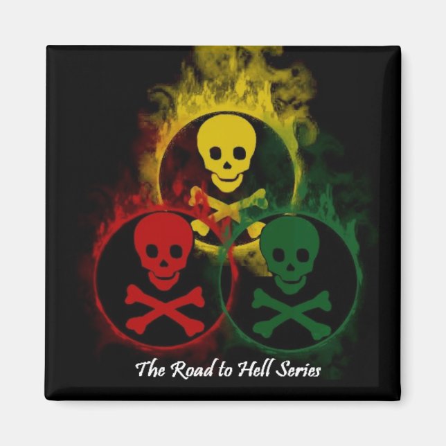 Tri-Färg Magnets Magnet (Framsidan)