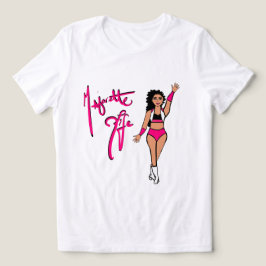 Tri Färg Rosa Twirl Girl T-Shirt