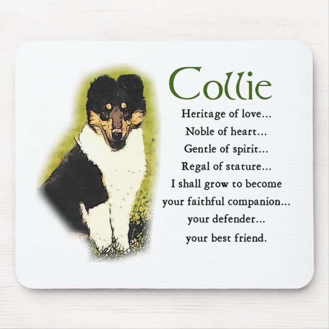 Tri Färg Rough Collie Gifts Musmatta (Framsidan)