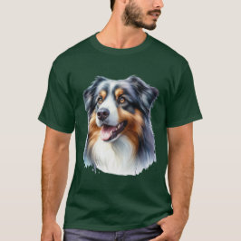 Tri-Färgad Australian shepherd Hund T Shirt