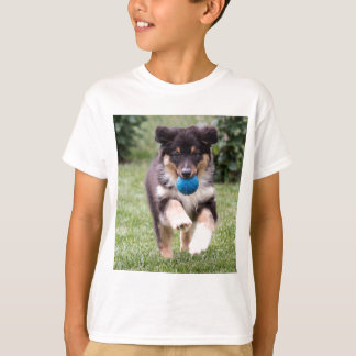 Tri Färgad Australian shepherd Valp T-shirt