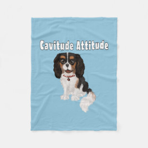Tri-Färgad Cavalier Kung Charles Spain Fleecefilt