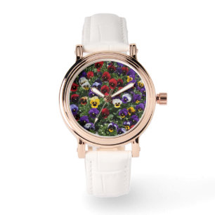 Tri Färgad Panel: A Symphony of Färg in Bloom Armbandsur