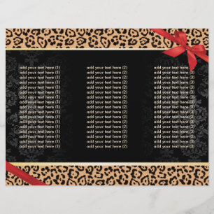 Tri-Fold-broschyrer för modern leopard