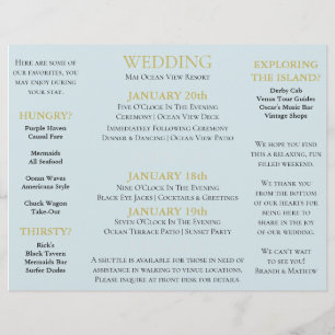 Tri-fold för BRIDE Rustic Bröllop Destination Even Reklamblad