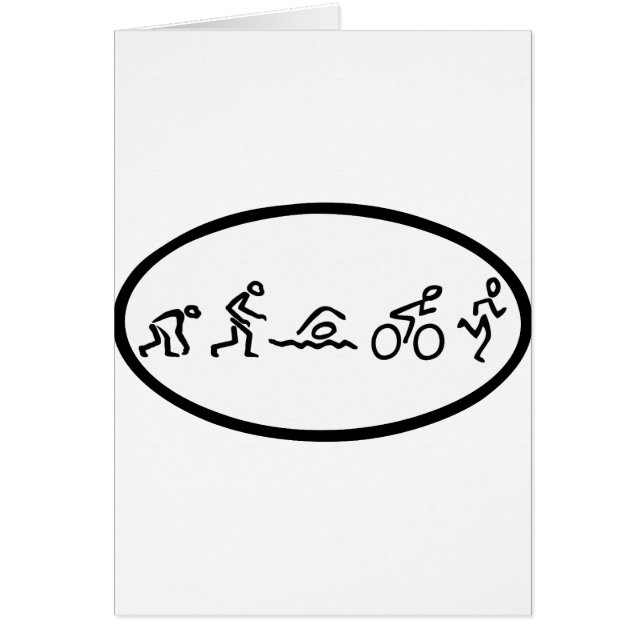 Tri förmörkelse för evolution hälsningskort (Framsidan)