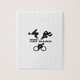 Tri hårt Triathlongåvabekläda och tillbehör Pussel