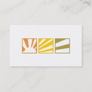 Tri-Kvadrerar - solnedgång Visitkort