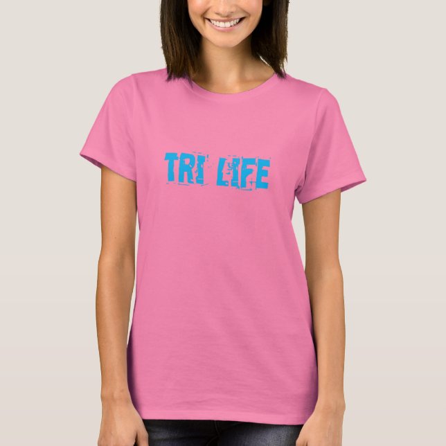 Tri life-simma-springa-shirt t-shirt (Framsida)