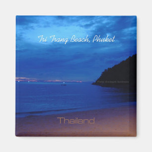 Tri magneter för Trang strandPhuket Thailand foto