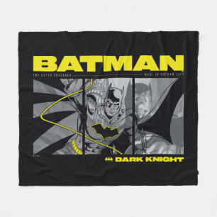 Tri-Panel-grafik för Batman Tecknad Fleecefilt