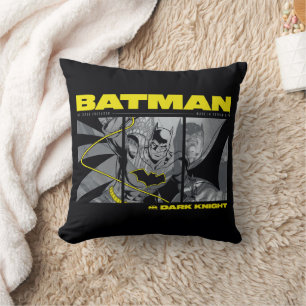 Tri-Panel-grafik för Batman Tecknad Kudde