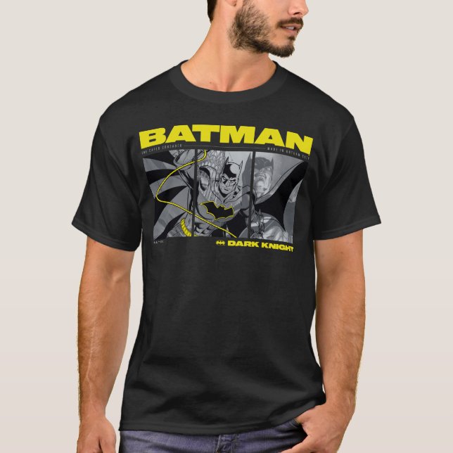Tri-Panel-grafik för Batman Tecknad T Shirt (Framsida)