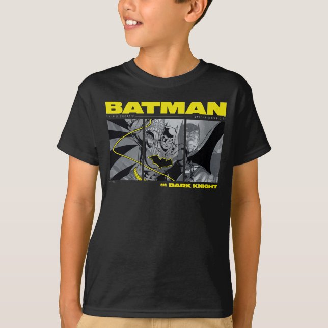 Tri-Panel-grafik för Batman Tecknad T Shirt (Framsida)