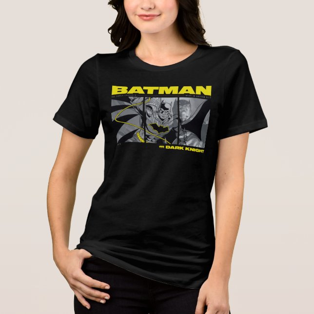 Tri-Panel-grafik för Batman Tecknad T Shirt (Framsida)