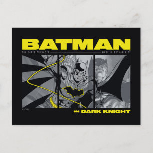 Tri-Panel-grafik för Batman Tecknad Vykort