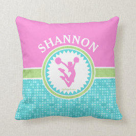 Tri-Pastel Färg Cheerlead med vattenplattan Kudde