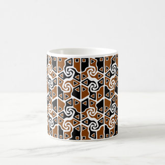Tri pilar (fullt) (den brända orangen) kaffemugg