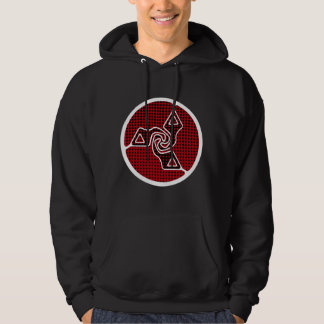 Tri-pilar med punkter hoodie