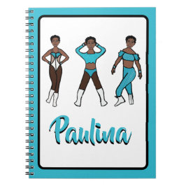 Tri Pose Dancer Aqua #1 Anteckningsbok