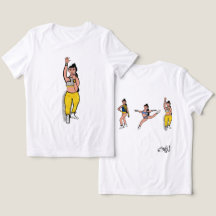 Tri Pose Dancer Blue Guld Silver #2