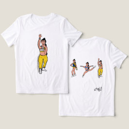 Tri Pose Dancer Blue Guld Silver #2 T Shirt