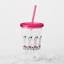 Tri Rosa Princess Borzoi Acrylic Tumbler Take Away Mugg