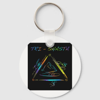 Tri Shasta Triathalon Logotyp Nyckelring