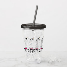 Tri Smoke Princess Borzoi Acrylic Tumbler Take Away Mugg