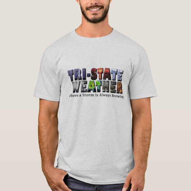 Tri-Statlig logotypt-skjorta Tee (Framsida)
