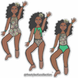 Tri-Styled Dancer Peacock #1 Klistermärken