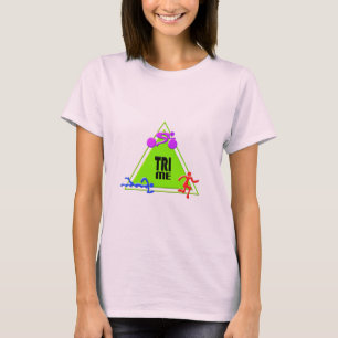 TRI TRI TRIANGEL för springa för T Shirt