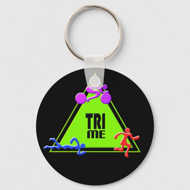 TRI Triathlon Simma Bike Springa TRIANGLE TRI ME D Nyckelring (Framsida)
