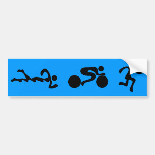 TRI Triathlonsvarten figurerar bildekalet Bildekal