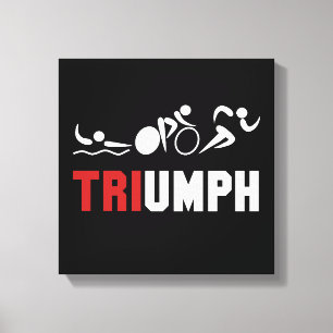 Tri triumf canvastryck
