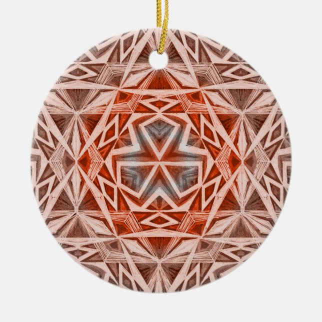 Triad-mönster Julgransprydnad Keramik (Framsidan)