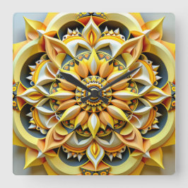 triadikklockdesign fyrkantig klocka