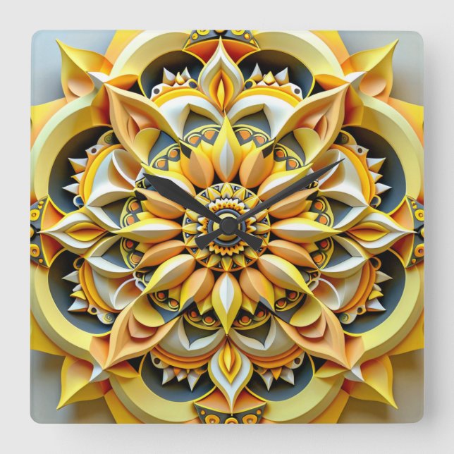 triadikklockdesign fyrkantig klocka (Framsida)