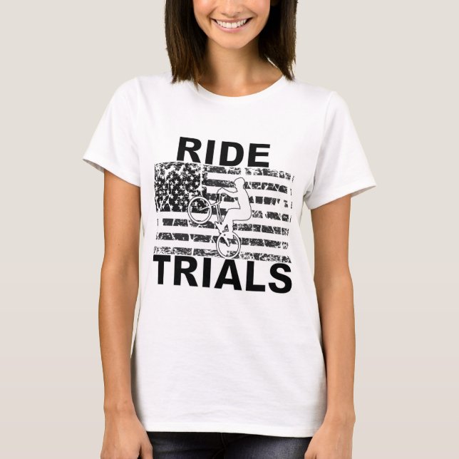 TRIALS BIKE RIDE TRIAL BICYCLE T SHIRT (Framsida)