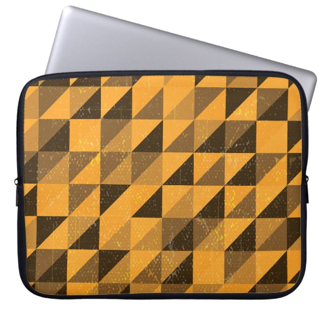 Triangel: Abstrakt Mönster design Laptop Fodral (Framsidan)