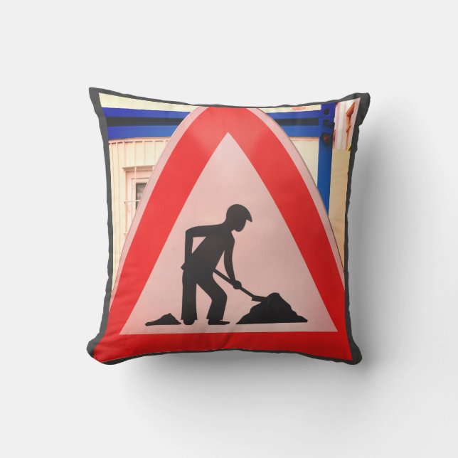 Triangel ART med gatuART-design Kudde (Framsida)