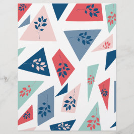 Triangel & Blad Abstrakt Scrapbookpapper